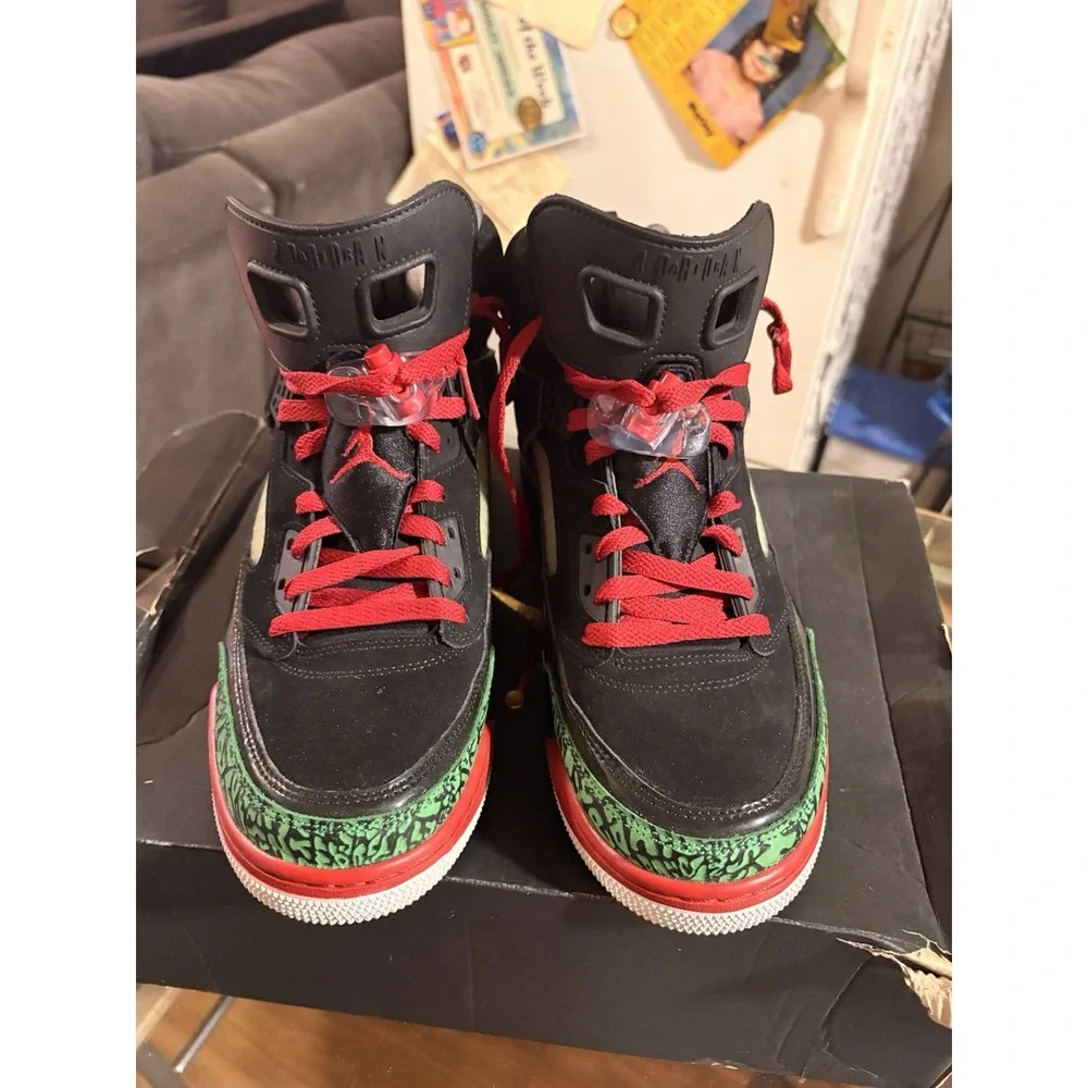 Nike Air Jordan Spizike OG Black Red Green Mens Size 10 315371-026